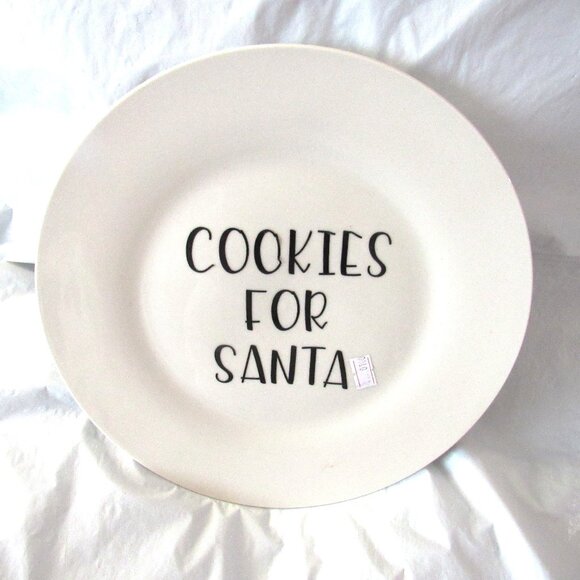 Royal Norfolk Cookies for Santa plate. made in the U.S.A. - Picture 1 of 4
